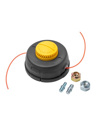 Cabezal Desbrozadora Universal Carga Extensible Con 3 Adaptadores