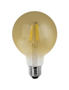 BOMBILLA LED GLOBO FILAMENTO VINTAGE MATEL E27 G80 6W