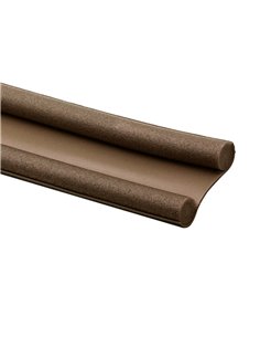 BURLETE BAJO PUERTA DOBLE ROLLO 1M MARRÓN