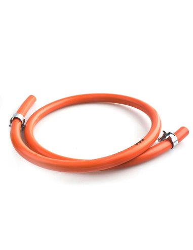 KIT MANGUERA BUTANO BICAPA YREGAS 1,5M + 2 ABRAZADERAS