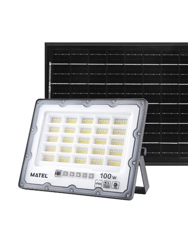 PROYECTOR LED IP65 SOLAR CCT GRIS 100W
