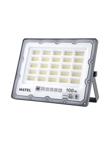 PROYECTOR LED IP65 SOLAR CCT GRIS 100W