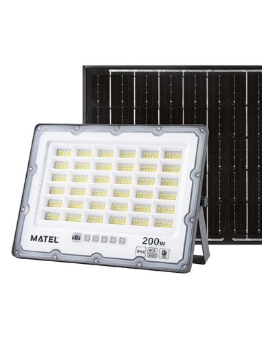 PROYECTOR LED IP65 SOLAR CCT GRIS 200W