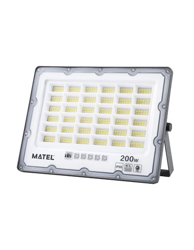 Proyector LED Matel Solar IP65 Gris 200W con Temperatura de Color Ajustable