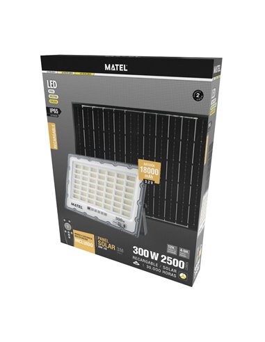 PROYECTOR LED IP65 SOLAR CCT GRIS 300W