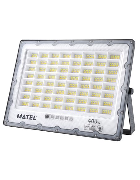 Proyector LED Matel Solar IP65 Gris 400W con Temperatura de Color Ajustable