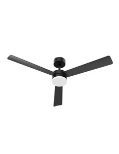 Ventilador de Techo DC Regulable Negro LED 3 Aspas 132cm Kuken