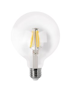 Bombilla LED Globo Filamento Matel E27 G95 12W Neutra Clara