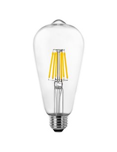 Bombilla LED Pera Filamento Matel E27 8W Neutra Clara
