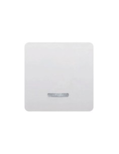 Tecla para interruptor, conmutador o cruz ancha BLANCA con luminoso BJC 17705-L 2
