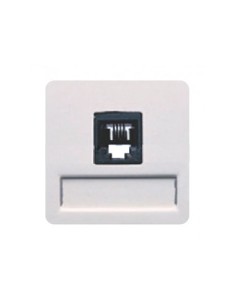 Toma de teléfono RJ11 ancha BLANCO BJC 17082 2