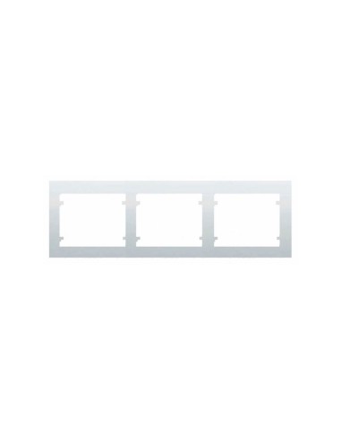 Cadre horizontal à 3 éléments BLANC BJC IRIS 18003