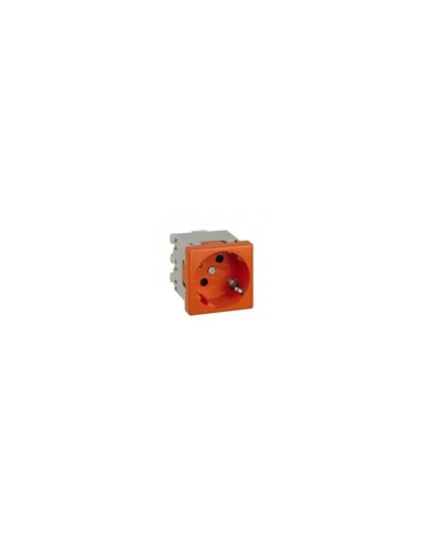 Base schuko embornamiento tornillo protección rojo SIMON K01/6