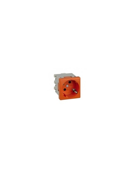 Base schuko embornamiento tornillo protección rojo SIMON K01/6