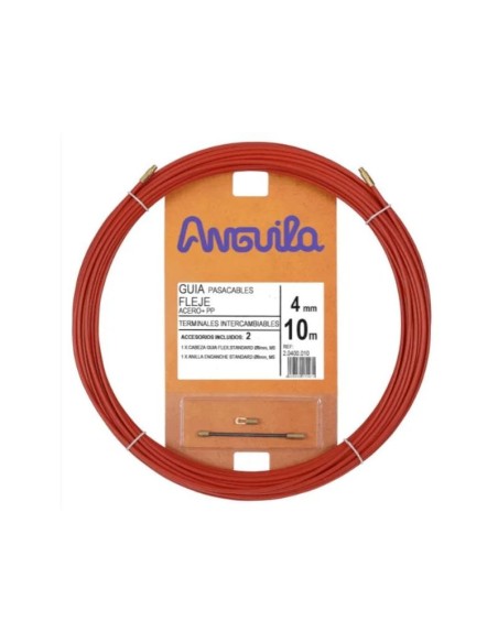 ANGUILLE 20400010 | Presse-étoupe acier nylon 4mm 10m rouge