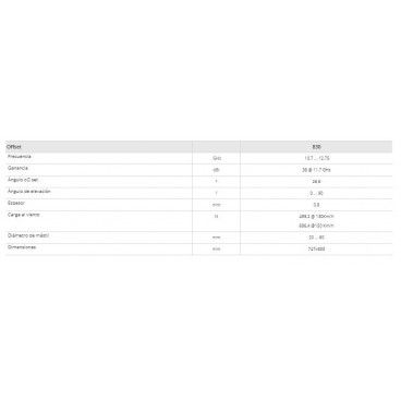 Parabolantenne aus aluminium ISD 830 Televes 793102