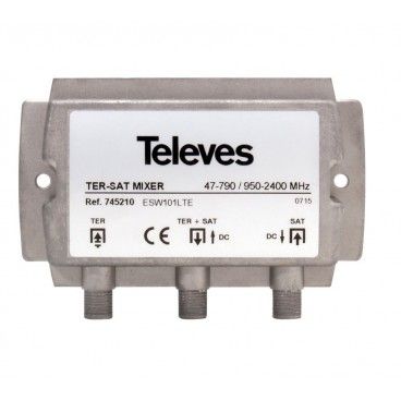 Table de mixage terrestre et par satellite de signaux Televes 745210