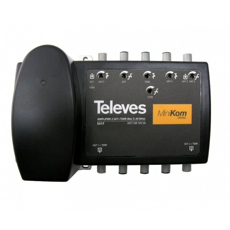 Centrale amplificateur à large bande MiniKom "F" (ICT-2) Televes 5317