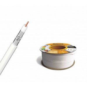 Cabo coaxial CXT PVC branco