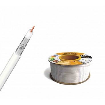 Cable coaxial para TV de cobre blanco Televes 2128
