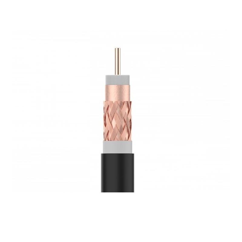 Cavo coassiale per TV T100plus nero di rame 100m Televes 215501