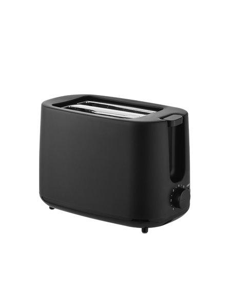 Tostadora Plástico 2 Ranuras 750W Negra Mate