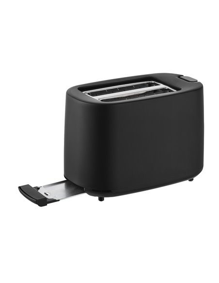 Tostadora Plástico 2 Ranuras 750W Negra Mate