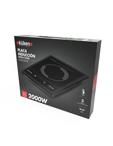 Placa de Inducción Digital Plana 2000W Küken