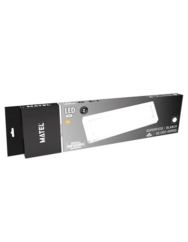 Pantalla LED Panel Blanco 120x16cm 48W Fría