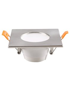 Aro LED Fijo Matel IP65 Cuadrado Níquel 7W. CCT 2
