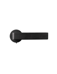 Manilla Redonda Handlock con Roseta 50mm Negra