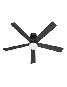 Ventilador de Techo DC Regulable Negro LED 5 Aspas 132cm Kuken