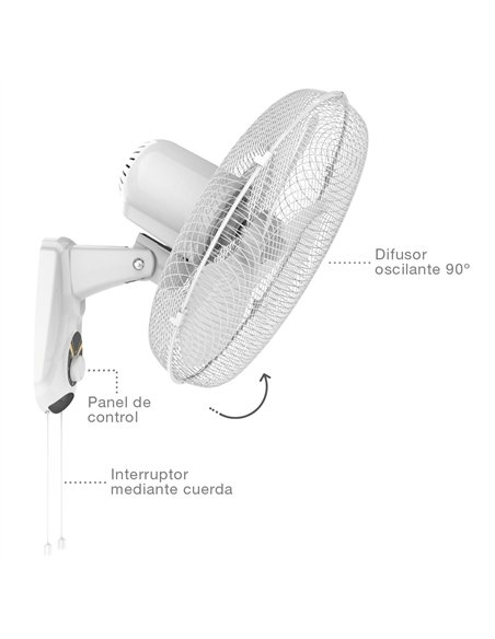 Wandventilator 43cm 45W
