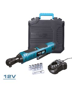 Kit maletín carraca eléctrica 12 v con accesorios, bateria y cargador 2