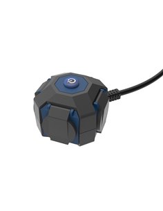 Prolongador expert 4 tomas con tapa ip44 h07rn-f 3 g 1,5 mm² 16 a 230v~ 1,4 m negro/azul