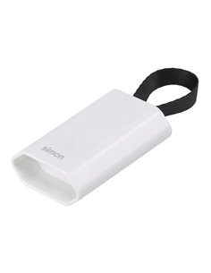 Base móvil 2p+tt schuko salida frontal 10 a 250 v~ facil extraccion blanca