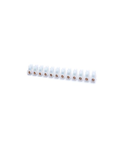 Regleta de conexión 12 polos 2,5 mm² natural
