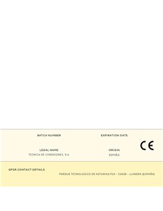 Regleta ciega transparente 25 mm² 2