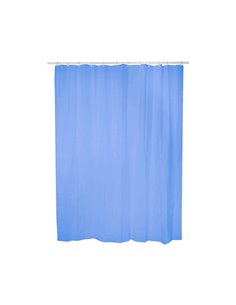 Cortina de baño basic azul 140 x 180 cm 2