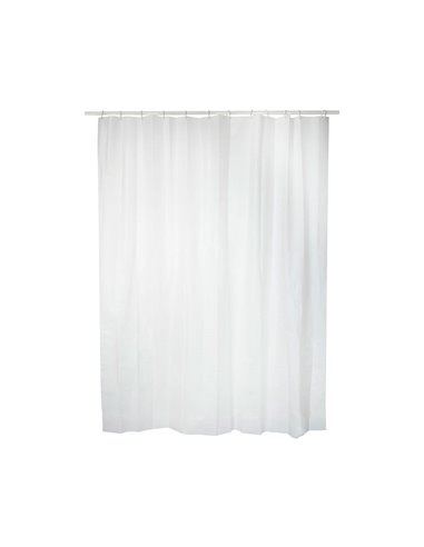 Cortina de baño basic blanca 140 x 180 cm