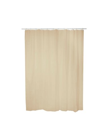 Cortina de baño basic beige 140 x 180 cm
