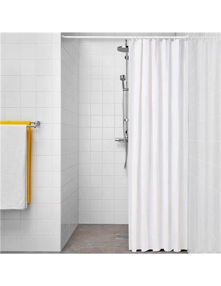Cortina de baño basic blanca 180 x 180 cm