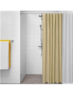 Cortina de baño basic beige 180 x 180 cm