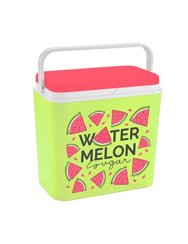 Nevera de camping 24 l, estampado sandías