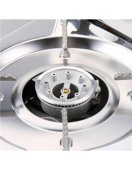 Cocina portátil compacta 2 fuegos butano para camping