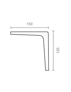 Escuadra plus plm02 negra 300 x 250 mm 2