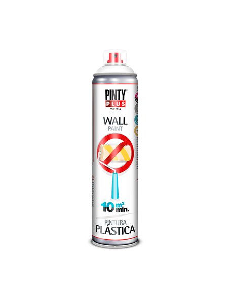 Pintura plástica ral 9016 blanca 600 ml