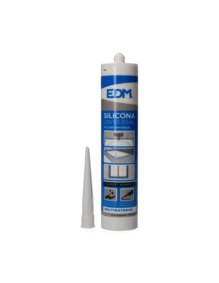 Silicona Universal EDM Antimoho Blanca 280ml