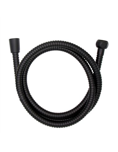 Flexo de ducha de acero inoxidable 150 cm negro