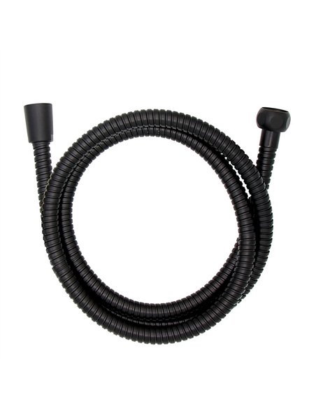 Flexo de ducha de acero inoxidable 150 cm negro